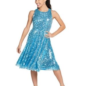 Women's Delaney Show Chior Performance All Sequins Full Skirt Dress